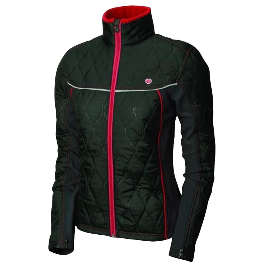 Pearl Izumi Quilted Thermal Insulated Tour Jacket M Cycling Black Full Zip - Picture 2 of 14